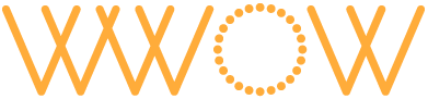 Logo de We Are NOT Weapons of War, 2 WW entremêlés suivi d'un O en pointillé et d'un autre W